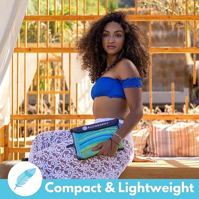 ECCOSOPHY Microfiber Beach Towel - Sand Free Towels are Quick Dry, Light Weight, Super Absorbent - Perfect Pool, Travel, Cruise, Camping Essentials - Oversized Extra Large for Adults 71x35 in