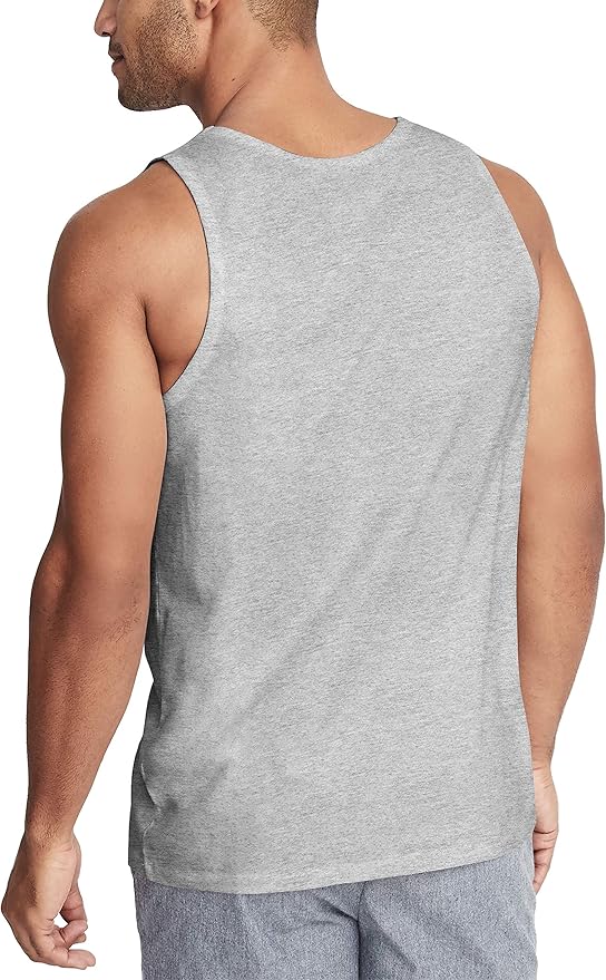 Hat and Beyond Mens Tank Top Soft Performance Boxing Gym Shirts Plain Muscle Tee