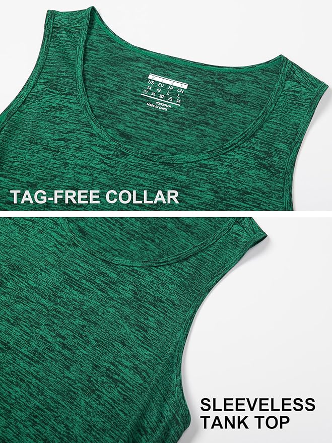 MAGCOMSEN Mens Workout Tank Tops Undershirt Cotton Muscle Athletic Sleeveless Shirts for Gym