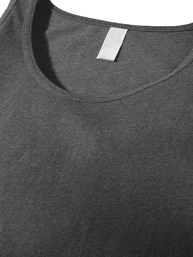 Hat and Beyond Mens Tank Top Soft Performance Boxing Gym Shirts Plain Muscle Tee