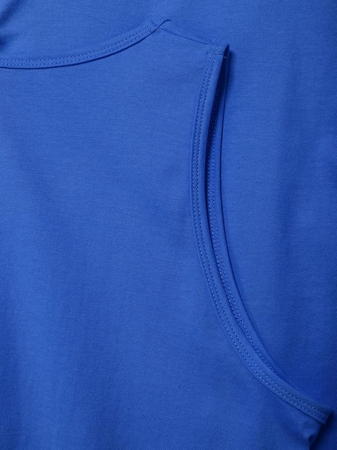 Hat and Beyond Mens Tank Top Soft Performance Boxing Gym Shirts Plain Muscle Tee