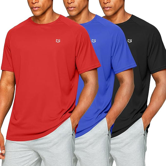 G Gradual Men's Workout Quick Dry T-Shirts Short Sleeve Lightweight Cooling Gym Shirts Tee for Running, Beach, Hiking