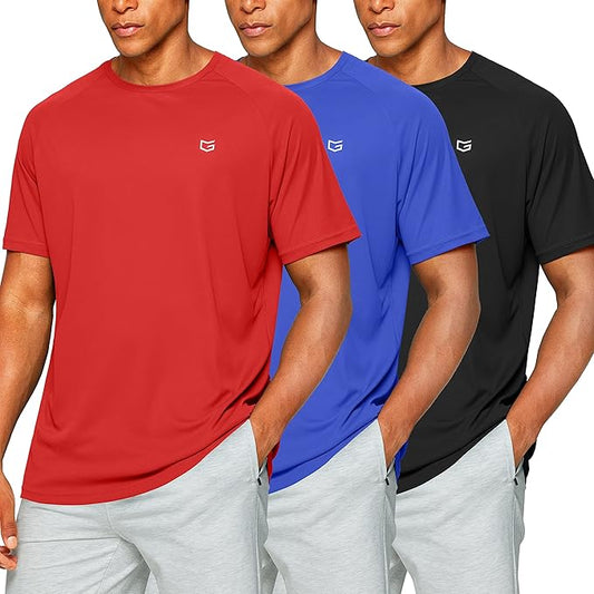 G Gradual Men's Workout Quick Dry T-Shirts Short Sleeve Lightweight Cooling Gym Shirts Tee for Running, Beach, Hiking
