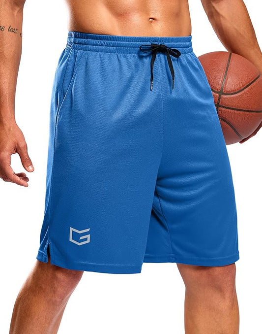 G Gradual Men's Athletic Workout Shorts with Pockets 5"/7"/9" Lightweight Quick Dry Gym Basketball Running Shorts for Men