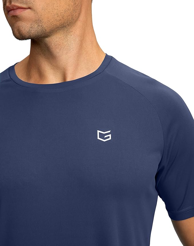 G Gradual Men's Workout Quick Dry T-Shirts Short Sleeve Lightweight Cooling Gym Shirts Tee for Running, Beach, Hiking