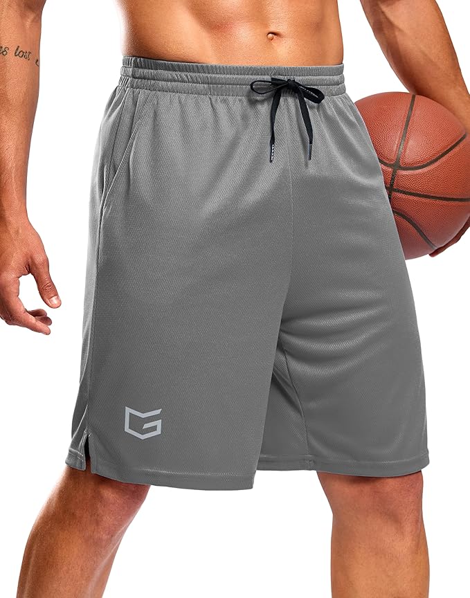 G Gradual Men's Athletic Workout Shorts with Pockets 5"/7"/9" Lightweight Quick Dry Gym Basketball Running Shorts for Men