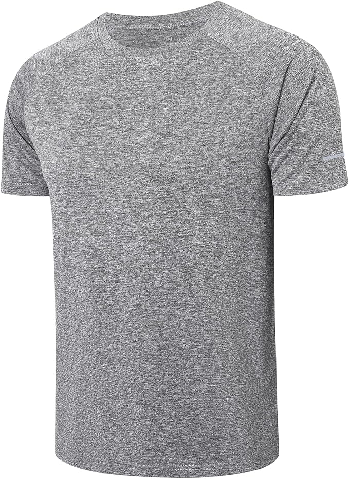 frueo Men's 1/3 Pack Workout Shirts Quick Dry Moisture Wicking Short Sleeve Mesh Athletic T-Shirts