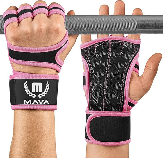 Mava Sports Weight Lifting Gloves with Wrist Support, Work Out Gloves, Gym Gloves - Great for Cross Training, Pull Ups, Calisthenics and Gym, Workout Gloves for Men & Women