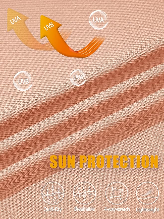 MAGCOMSEN Men's Hooded UPF 50+ Sun Protection T Shirts Long Sleeve Athletic Fishing Shirts Rash Guards