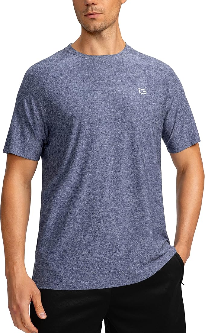 G Gradual Men's Workout Quick Dry T-Shirts Short Sleeve Lightweight Cooling Gym Shirts Tee for Running, Beach, Hiking