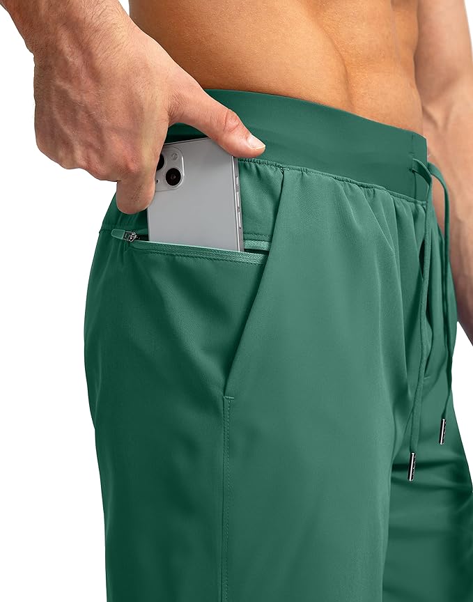 Men's Running Shorts with Zipper Pockets 9 Inch/ 7 Inch / 5 Inch Lightweight Quick Dry Gym Workout Athletic Shorts for Men