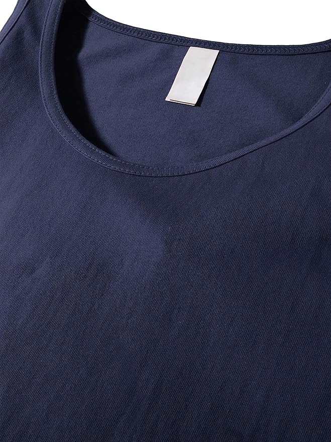 Hat and Beyond Mens Tank Top Soft Performance Boxing Gym Shirts Plain Muscle Tee