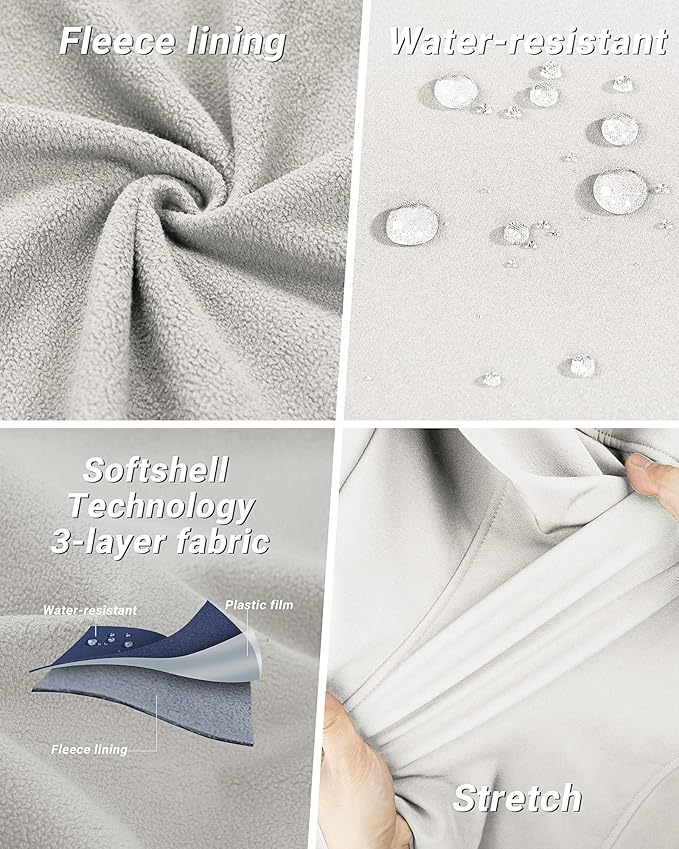 Outdoor Ventures Women's Hooded Lightweight Softshell Vest, Windproof Fleece Lined Sleeveless Jacket for Golf Running Travel