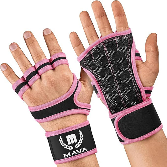 Mava Sports Weight Lifting Gloves with Wrist Support, Work Out Gloves, Gym Gloves - Great for Cross Training, Pull Ups, Calisthenics and Gym, Workout Gloves for Men & Women