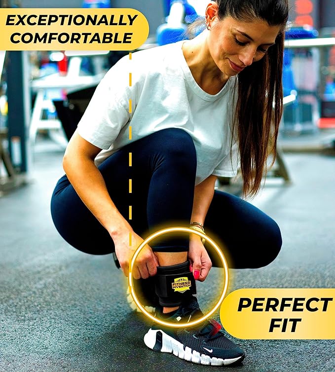 Ankle Straps for Cable Machines (Pair) – Adjustable Padded Ankle Cuffs for Glute & Leg Workouts – Kickbacks, Leg Extensions, Hip Abductors & Lower Body Exercises