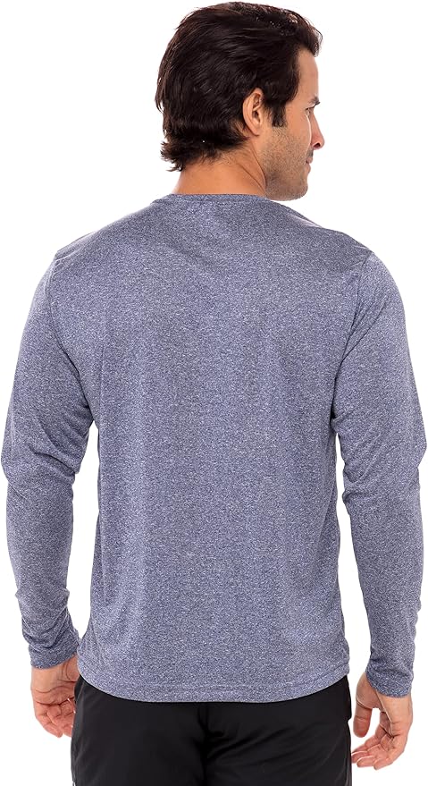 Men's Long Sleeve Moisture Wicking Athletic Shirts, Dry Fit Long Sleeve UV Protection Shirts Men for Workout, Running, Hiking