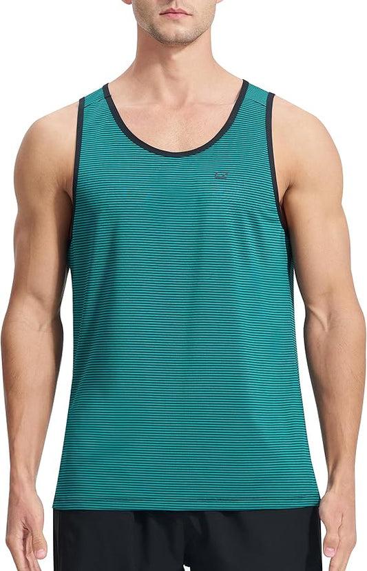 EZRUN Men's Quick Dry Sport Tank Top for Bodybuilding Gym Athletic Jogging Running,Fitness Training Workout Sleeveless Shirts