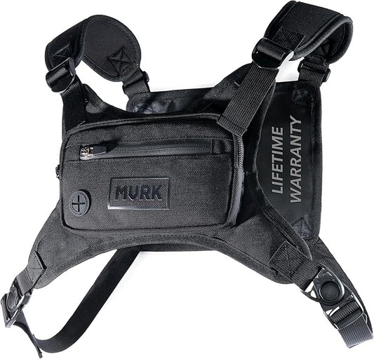 MVRK Water Resistant Chest Pack - Running Vest for Workouts, Running Phone Holder Extra Storage, Lightweight Running Pack