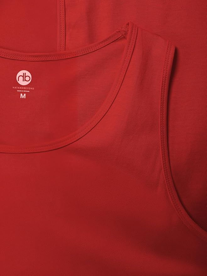 Hat and Beyond Mens Tank Top Soft Performance Boxing Gym Shirts Plain Muscle Tee