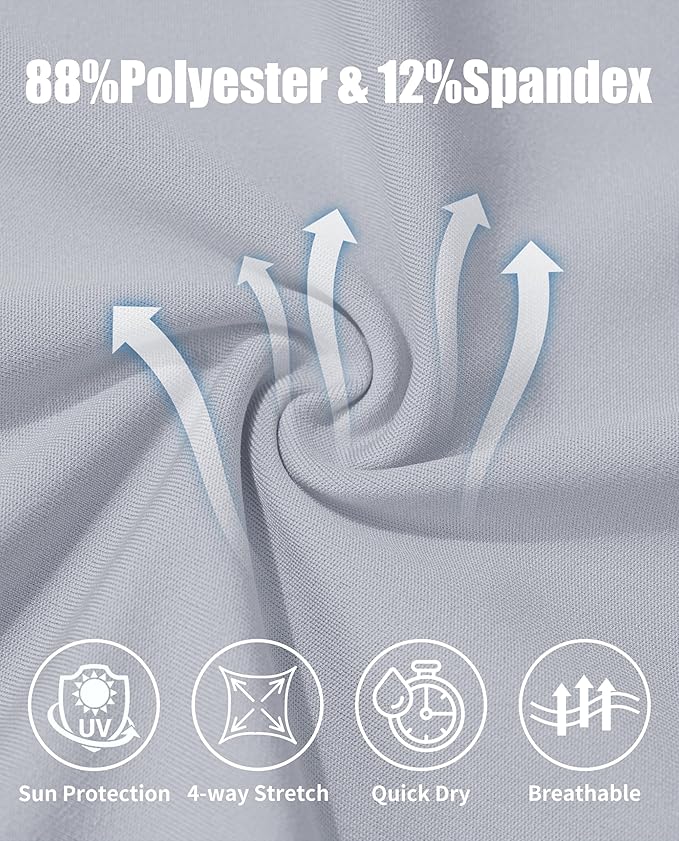 KEFITEVD Men's Workout Tank Tops Sleeveless Quick Dry UPF 80+ Summer Sun Shirts for Running Swim Gym Beach