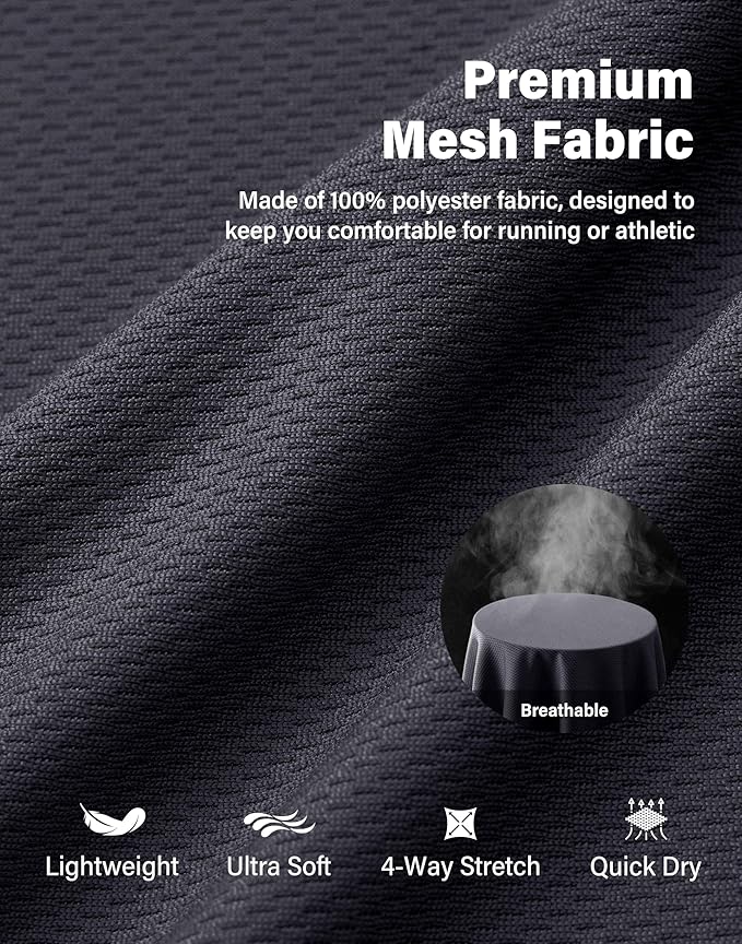 G Gradual Men's Athletic Workout Shorts with Pockets 5"/7"/9" Lightweight Quick Dry Gym Basketball Running Shorts for Men