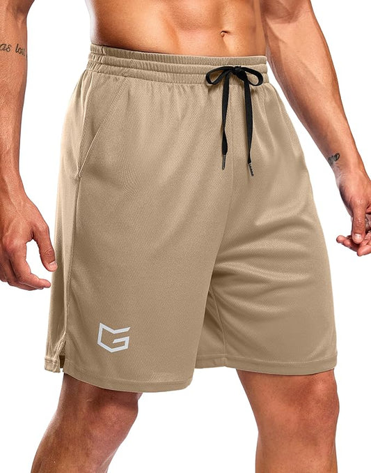 G Gradual Men's Athletic Workout Shorts with Pockets 5"/7"/9" Lightweight Quick Dry Gym Basketball Running Shorts for Men