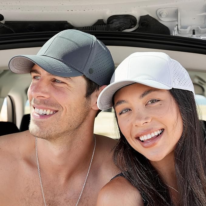 ANKOR Performance Hat - Water Resistant UPF 50 Lightweight Men’s Baseball Cap | Men’s Hat for Workout, Outdoor, Beach, Sports