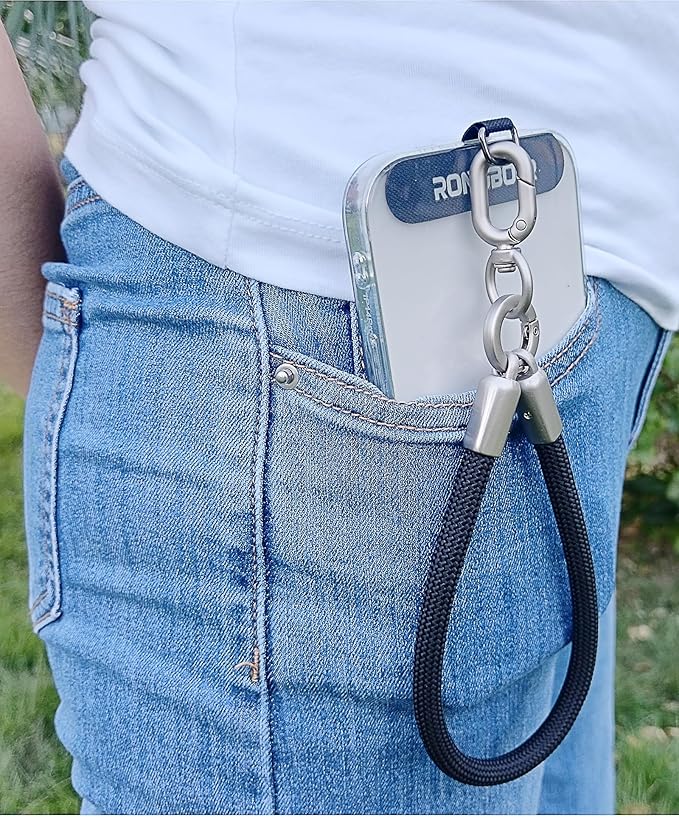 Premium Phone Lanyard for iPhone&Android-Stylish Unisex Wrist Strap with Alloy Metal Hook&Reinforced Polyester-R14