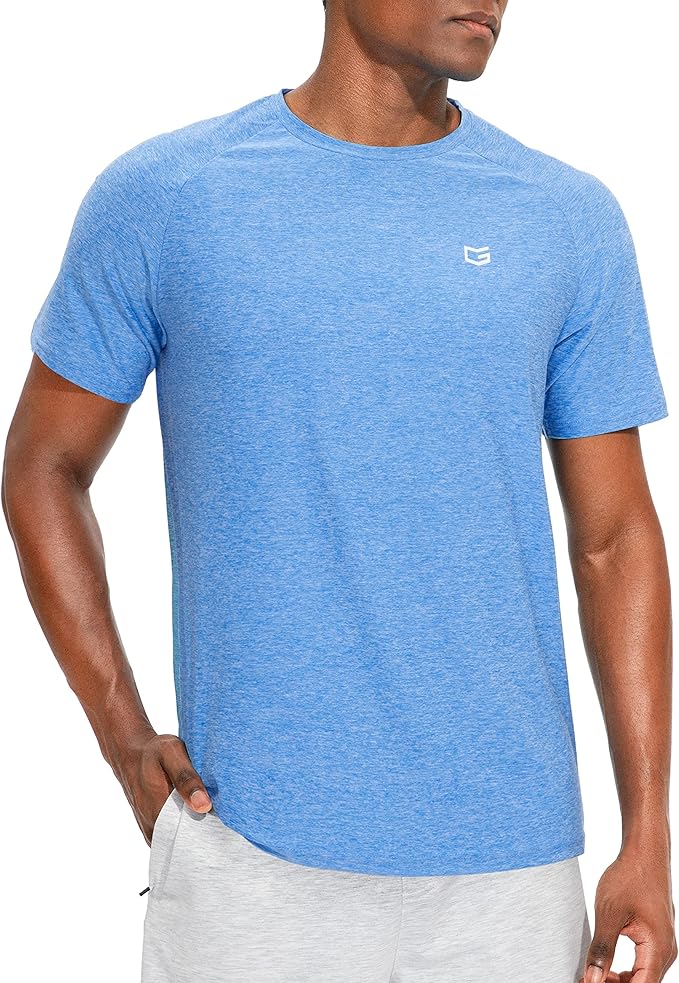G Gradual Men's Workout Quick Dry T-Shirts Short Sleeve Lightweight Cooling Gym Shirts Tee for Running, Beach, Hiking
