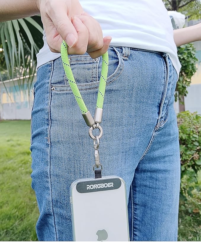 Premium Phone Lanyard for iPhone&Android-Stylish Unisex Wrist Strap with Alloy Metal Hook&Reinforced Polyester-R14