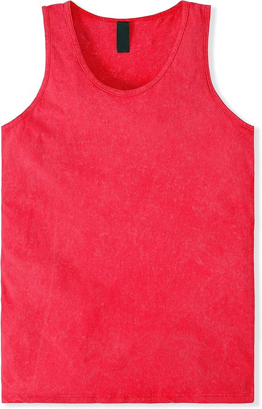Hat and Beyond Mens Tank Top Soft Performance Boxing Gym Shirts Plain Muscle Tee