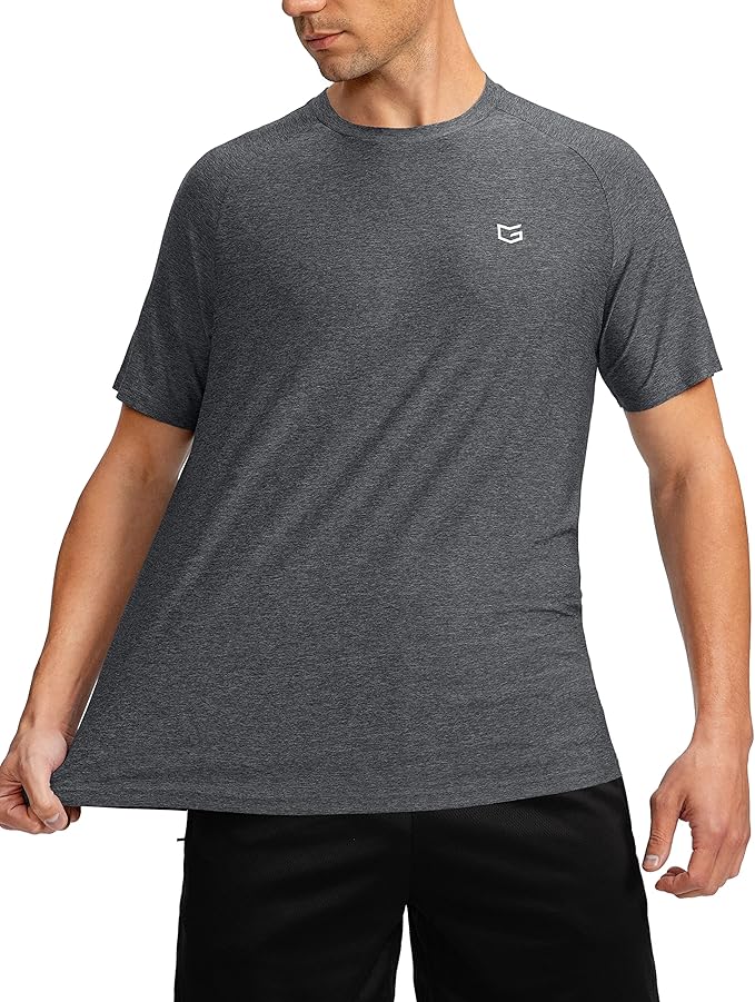 G Gradual Men's Workout Quick Dry T-Shirts Short Sleeve Lightweight Cooling Gym Shirts Tee for Running, Beach, Hiking