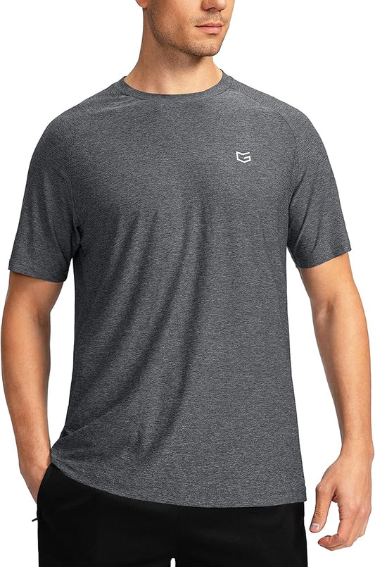 G Gradual Men's Workout Quick Dry T-Shirts Short Sleeve Lightweight Cooling Gym Shirts Tee for Running, Beach, Hiking