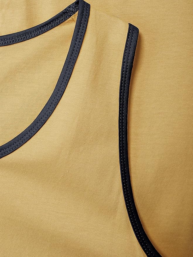 Hat and Beyond Mens Tank Top Soft Performance Boxing Gym Shirts Plain Muscle Tee