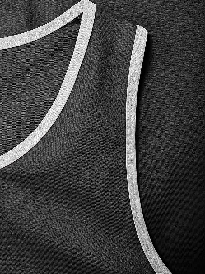 Hat and Beyond Mens Tank Top Soft Performance Boxing Gym Shirts Plain Muscle Tee